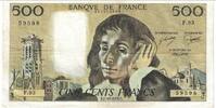 Frankreich 500 Francs Pascal, F.93, SS+, Fayette:71.18, KM:156d -