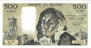 Frankreich 500 Francs Pascal, B.207, VZ+, Fayette:71.31, KM:156d -