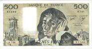 Frankreich 500 Francs Pascal, N.144, VZ, Fayette:71.25, KM:156e -
