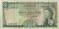 Jersey 1 Pound Geldschein, Undated (1963), KM:8b, S