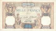 Frankreich 1000 Francs Cérès et Mercure, U.443, SS, Fayette:37.1 -