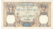 Frankreich 1000 Francs Cérès et Mercure, G.485, SS, Fayette:37.1 -