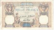 Frankreich 1000 Francs Cérès et Mercure, A.657, S+, Fayette:37.1 -
