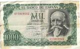 Spanien 1000 Pesetas Geldschein, 1971-09-17, KM:154, S+ -