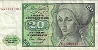 Bundesrepublik Deutschland 20 Deutsche Mark Geldschein, 1980-01-02 -