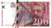 Frankreich 200 Francs Eiffel, E.050460784, SS, Fayette:75.4b, KM:159b -