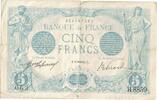 Frankreich 5 Francs Bleu, H.8859, S+, Fayette:2.33, KM:70 -