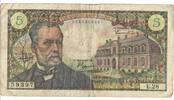 Frankreich 5 Francs Pasteur, E.28, S+, Fayette:61.3, KM:146a -