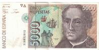 Spanien 5000 Pesetas Geldschein, 1992-10-12, KM:165, VZ+ -