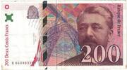 Frankreich 200 Francs Eiffel, K.044, S+, Fayette:75.4a, KM:159b -