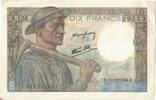 Frankreich 10 Francs Mineur, A.126, VZ, Fayette:8.16, KM:99e -