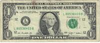 Vereinigte Staaten One Dollar Geldschein, San Francisco, KM:4922, S+ -