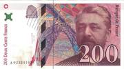 Frankreich 200 Francs Eiffel, A.023, VZ+, Fayette:75.2, KM:159a -