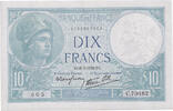 Frankreich 10 Francs Minerve, C.70482, UNZ-, Fayette:7.4, KM:84 -