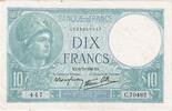 Frankreich 10 Francs Minerve, C.70482, UNZ-, Fayette:7.4, KM:84 -