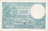 Frankreich 10 Francs Minerve, C.70482, VZ, Fayette:7.4, KM:84 -