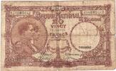 Belgien 20 Francs Geldschein, 1940, KM:111, GE -