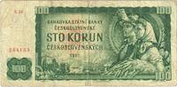 Tschechoslowakei 100 Korun Geldschein, Undated (1961), KM:91c, GE -