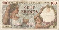 Frankreich 100 Francs Sully, A.8063 141, SS, Fayette:26.52, KM:94 -