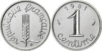 Frankreich Centime Épi, Paris, FDC, Stainless Steel, STGL, Gadoury:91 -