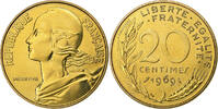 Frankreich 20 Centimes Marianne, Paris, FDC, Aluminum-Bronze, STGL -