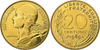 Frankreich 20 Centimes Marianne, Paris, FDC, Aluminum-Bronze, STGL -