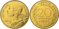 Frankreich 20 Centimes Marianne, Paris, FDC, Aluminum-Bronze, STGL -