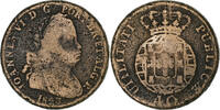Portugal 40 Reis, Pataco Jo, Bronze, SGE+, KM:370 -