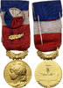 Frankreich Medaille Honneur-Travail, République Française, Palme, Excellent -