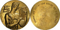 Belgien Medaille Orphée, Promotion Artistique Belge de la SABAM, Gilt Bronze -