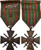 Frankreich Medaille Croix de Guerre, 2 Citations, Very Good -