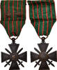 Frankreich Medaille Croix de Guerre, 2 Citations, Excellent -