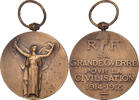 Frankreich Medaille La Grande Guerre pour la Civilisation, Very -