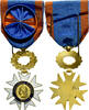 Frankreich Medaille Education Civique, Officier, Uncirculated, Gilt -