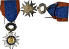 Frankreich Medaille Education Civique, Excellent Quality, Silvered -