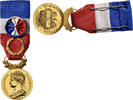 Frankreich Medaille Honneur-Travail, République Française, Couronne -