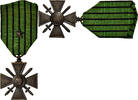 Frankreich Medaille Croix de Guerre, Une Citation, Excellent -