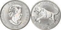 Kanada 5 Dollars Cougar, 1 Oz, Silber, UNZ+ -