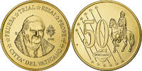Vatikanstadt Medaille 50 C, Essai-Trial Benoit XVI, Messing, UNZ -