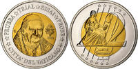 Vatikanstadt Medaille 2 E, Essai-Trial Benoit XVI, Bi-Metallic, UNZ -