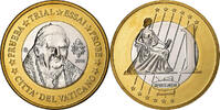 Vatikanstadt Medaille 1 E, Essai-Trial Benoit XVI, Bi-Metallic, UNZ -