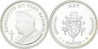 Vatikanstadt Medaille Le Pape Benoit XVI, Silber, UNZ+ -