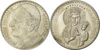 Vatikanstadt Medaille Jean-Paul II, Madonna di Czestochowa, Silvered bronze -