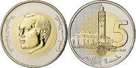 Marokko 5 Dirhams Mohammed VI, Paris, Bi-Metallic, STGL, KM:140 -