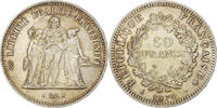 Frankreich 50 Francs Hercule, Hybrid issue, Silber, SS+, Gadoury:882a -