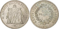 Frankreich 50 Francs Hercule, Hybrid issue, Silber, SS+, Gadoury:882a -