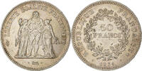 Frankreich 50 Francs Hercule, Hybrid issue, Silber, SS+, Gadoury:882a -