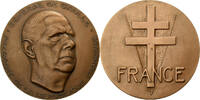 Frankreich Medaille Général de Gaulle, Président de la République, Bronze -