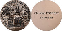 Frankreich Medaille La Ville de Bapaume, à Christian Poncelet, Président du -