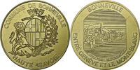 Frankreich Medaille Bonneville, Haute-Savoie, Gilt Metal, SS -